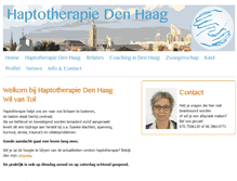 Tablet Screenshot of haptotherapiedenhaag.nl